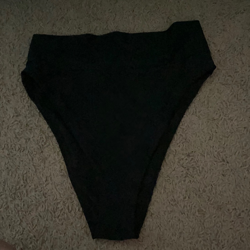 Aerie high waisted black Swim Bottoms